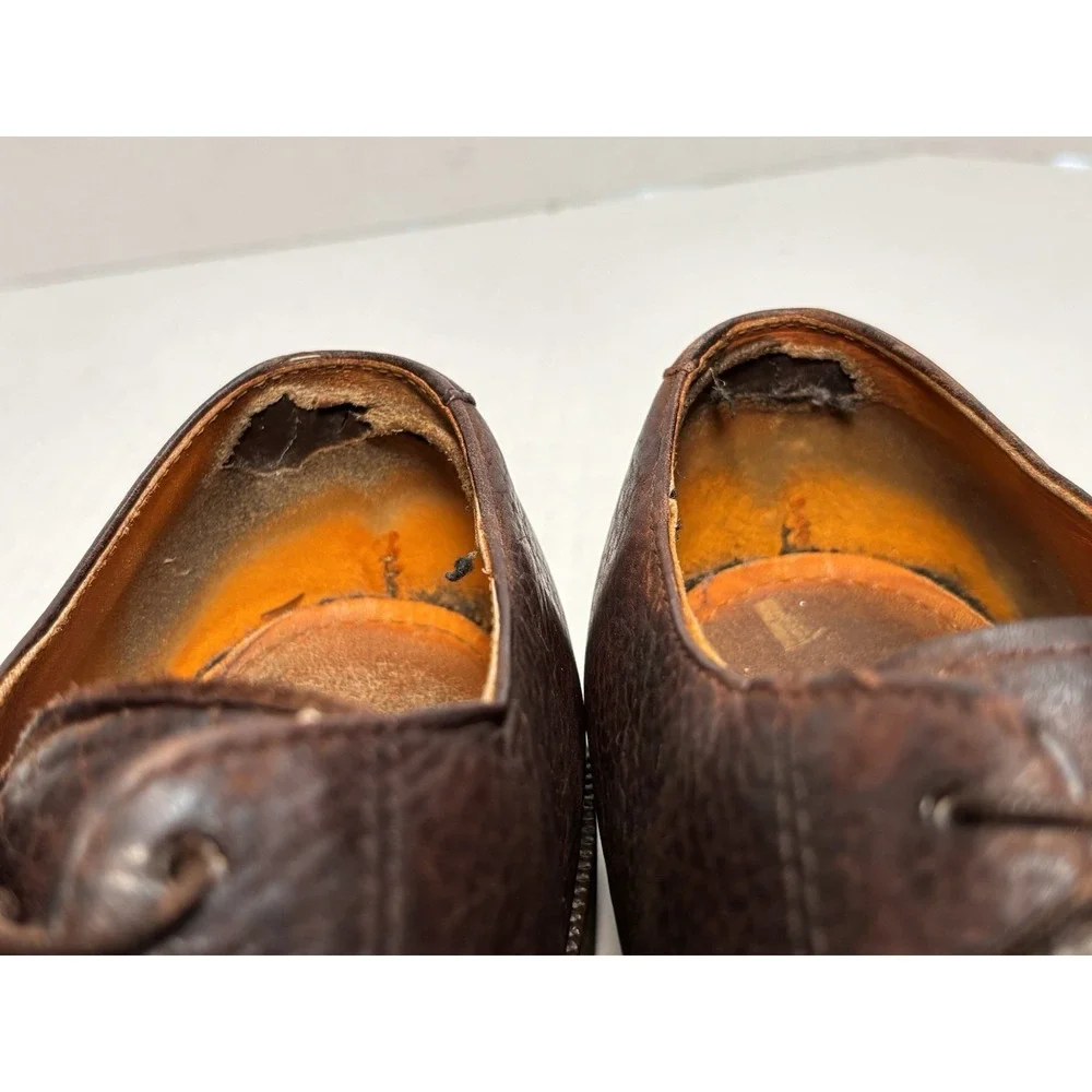 Timberland Earthkeepers 96080 Plain Toe Oxford Brown Leather Shoes Mens 8.5‎